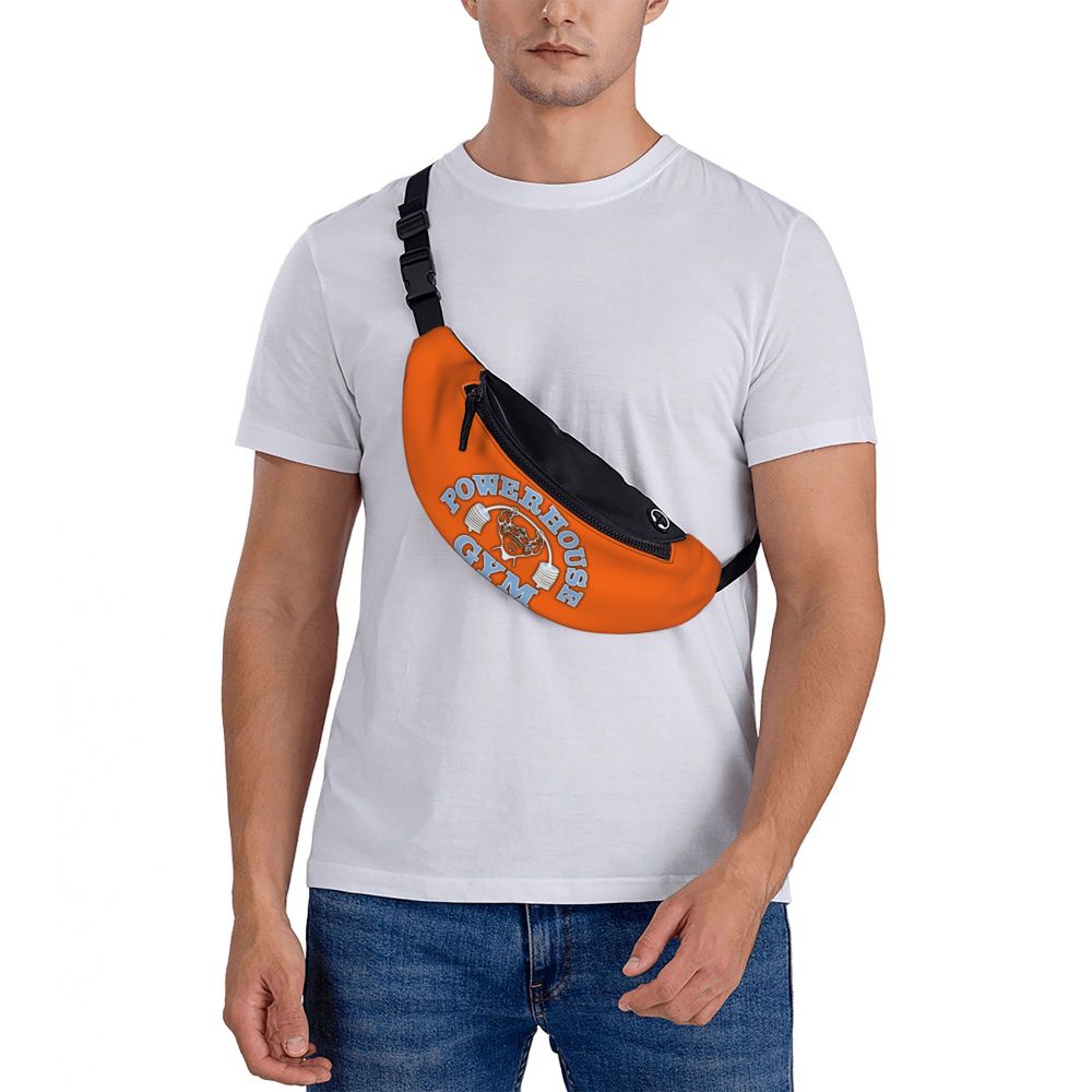 Powerhouse Gym Fanny Bag Custom Bodybuilders Fitness Crossbody Waist Pack Men Women Cycling Camping Phone Money Pouch