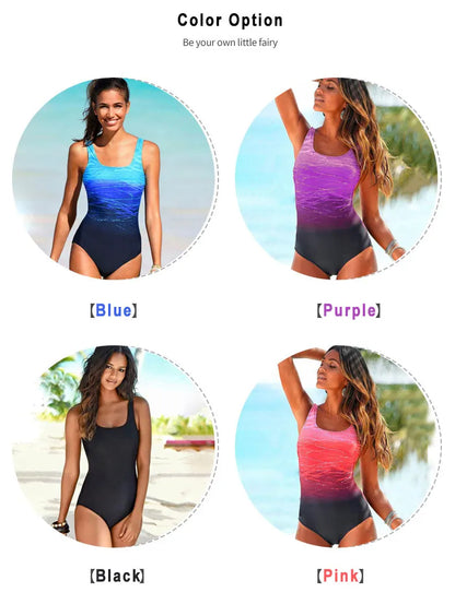 New Sports One-piece Swimsuit Swimwear Women One Piece Swimming Suit for Women Bathing Suit Plus Size Bath Suit Surf