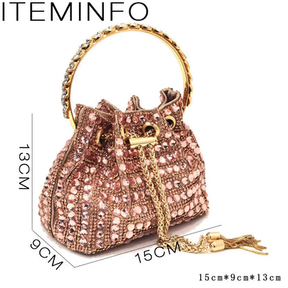 Fashion Summer 2023 Beads Decorated Muffin Bottom Sandals Wear Comfortable And Versatile Elegant Ladies Shoes And Bag Set