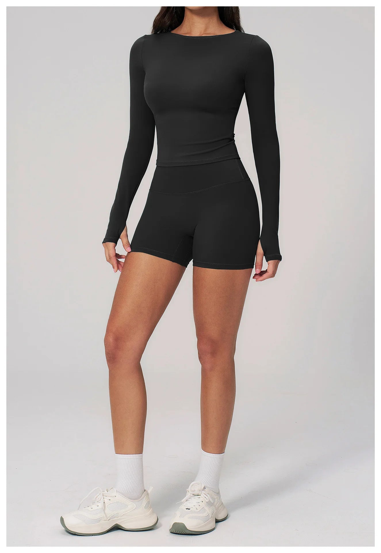 Yoga Set 2PCS Women Tracksuit Sportswear Workout Clothes Athletic Wear Gym Clothing Legging Fitness Top Long Sleeve Sports Suits