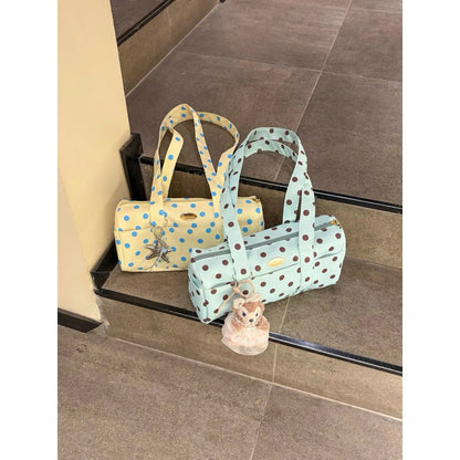 Korean Style Polka Dot Shoulder Bag Women's Large Capacity Commuter Pillow Bag Underarm Bag Trendy Single Shoulder Bags