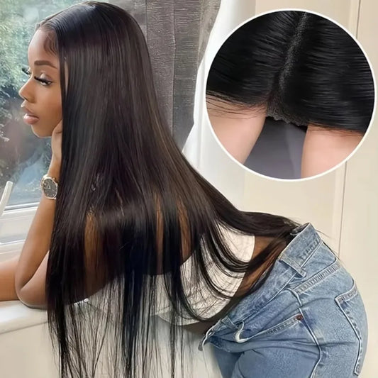 360 Full Hd Lace Front Wear And Go Glueless Straight Wig PreCut Lace Wig Pre plucked Brazilian Straight Human Hair Wig For Women