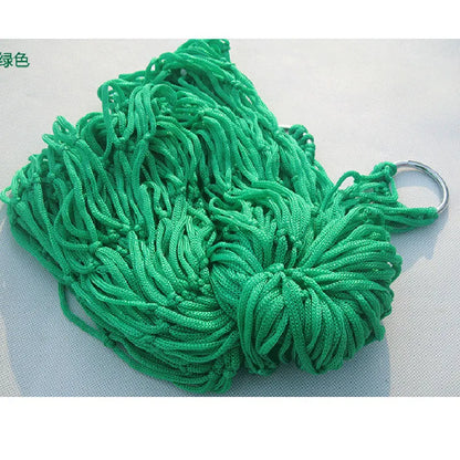 Nylon Mesh Hammock Single Person Hanging Sleeping Bed Swing Outdoor Camping Essentials Hammocks For Outside