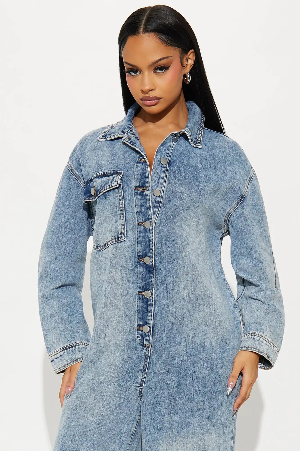 Streetwear Jeans Cargo Jumpsuit Sexy Women Turn Down Collar Elegant Wide Leg Denim Straight Romper Overalls