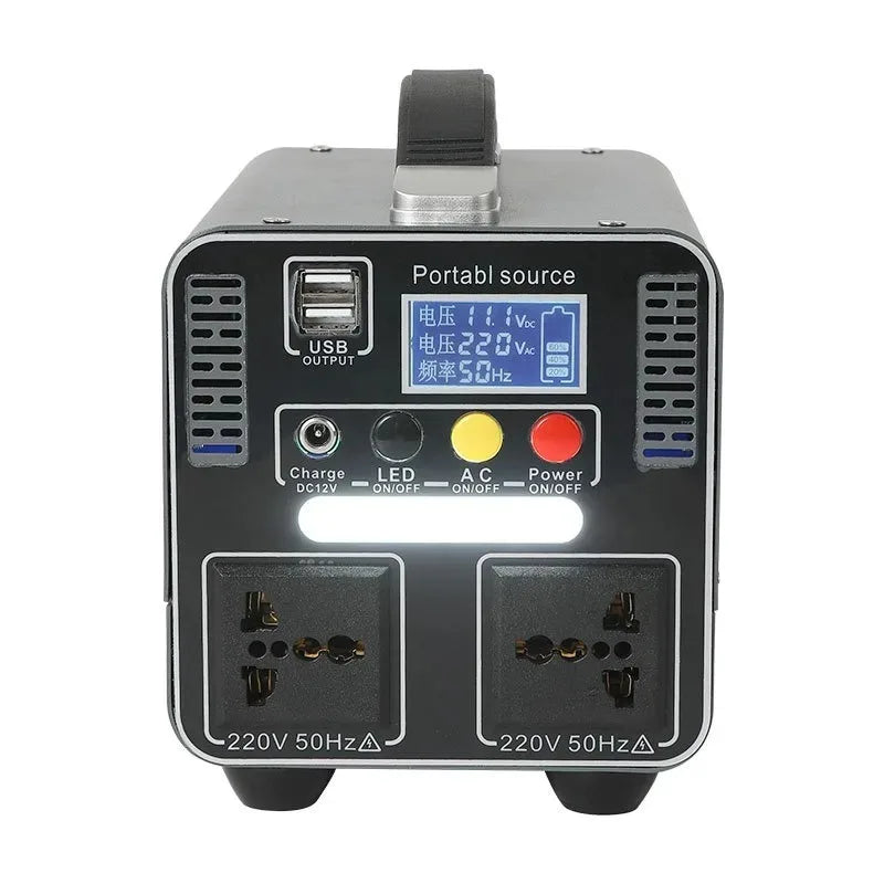 300W Portable Power Station 220V 166.5wh/333wh Outdoor Solar Generator Household Portable Stall Camping Emergency Power Supply