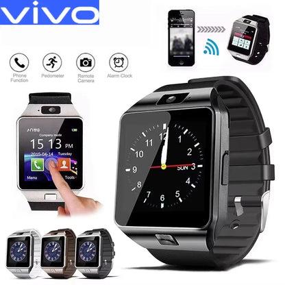VIVO Digital Touch Screen Smart Watch DZ09 Bracelet Camera Bluetooth Waterproof Wrist Watch SIM Card Phone Intelligent Fitness