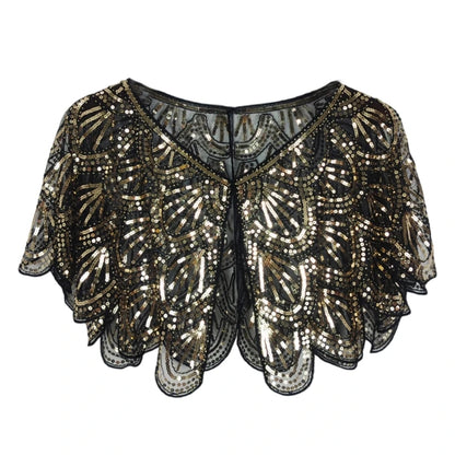 Sequins Lace Shawls Palaces Styles Women Shawls Sunscreen Hollows Out Cloak Tippet For Ladies Shawls Stylish Layering Women's