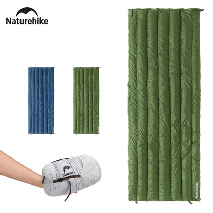 Naturehike CW295 Sleeping Bag Warm Waterproof Splicable Double Quilt 2 Person Ultralight Winter Camping Duck Down Sleeping Bags