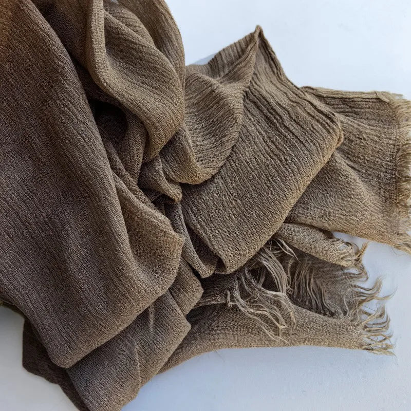 60 Color Cotton Crepe Shawl Headwraps Fashion Scarf Hijab For Women Veil Muslim Islam Hijab Cap Scarf For Muslim Shawl 200*90CM