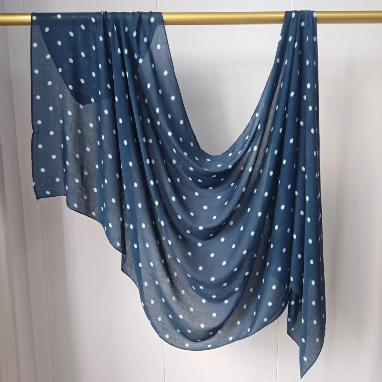 New Polka Dot Modal Hijab Double-sided Print Hijabs for Women Scarf Head Wrap for Women Muslim Fashion Hijab Scarf Islam Ramadan