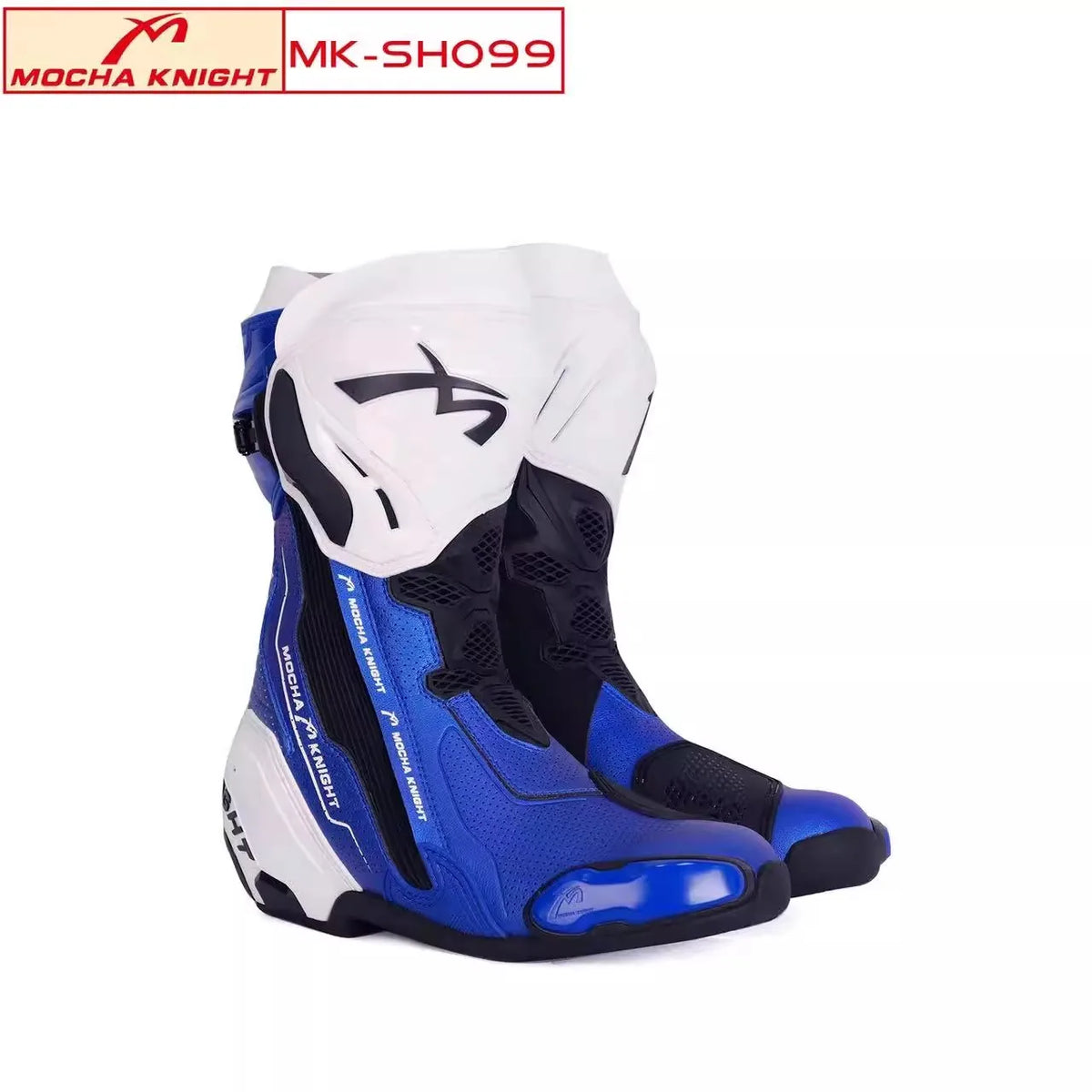 2025 New BENKIA Mocha Motorcycle Long Boots CE Certification BotasTrack Racing Shoe vInternal External Dual Boots TPU Protection