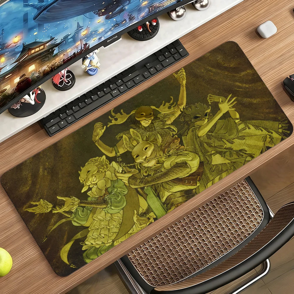 Singer Yaelokre Origins Mouse Pad Non-slip Rubber Gamer Balance Computer Mat Decoracion Deskmat Laptop Office Large