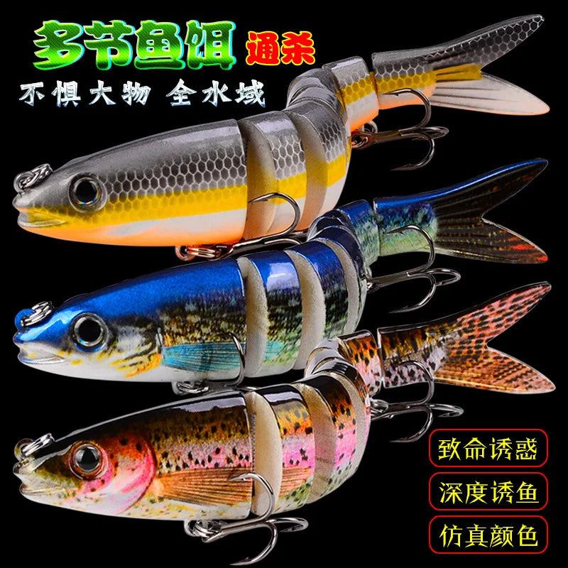 Fishing gear store multi-section fish Luya bait 13.5CM/19g hard bait, bionic bait fishing gear directly from the manufacturer