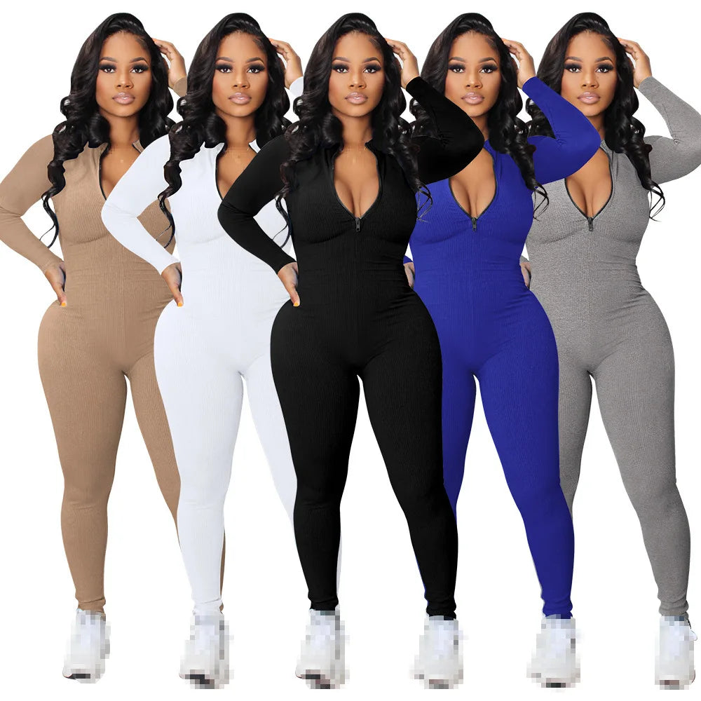 Jumpsuit Women 2022 Club Outfits for Women Birthday Outfits Overalls One Pieces Fall Outfit Woman Romper Wholesale