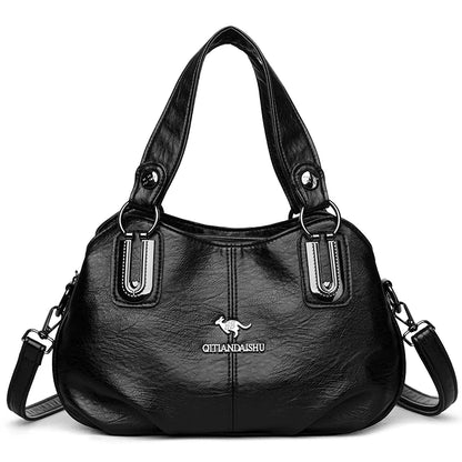 Luxury Handbags 3 Layers Large Capacity High Quality Designer Handbags Soft Leather Ladies Shoulder Crossbody Bag for Women Sac