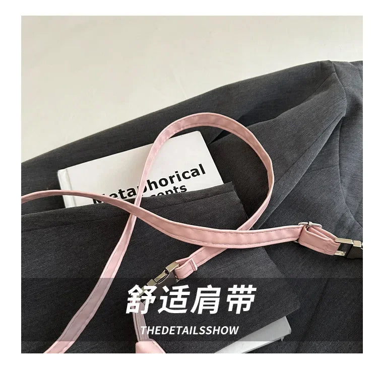 Fashion Luxury Women Embroidery Shoulder Bag Nylon Pearl Pendant Bucket Bag Versatile Handbag Retro Women Crossbody Bags сумка