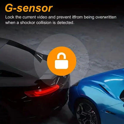 BCUOZ Dual-Lens Dashcam 1080P Front Camera And 720P Built-In Car Cameras Super Night Vision Loop Recording G-Sensor WDR 12-24V Car Plug Power Supply Optional 32GB Memory Card