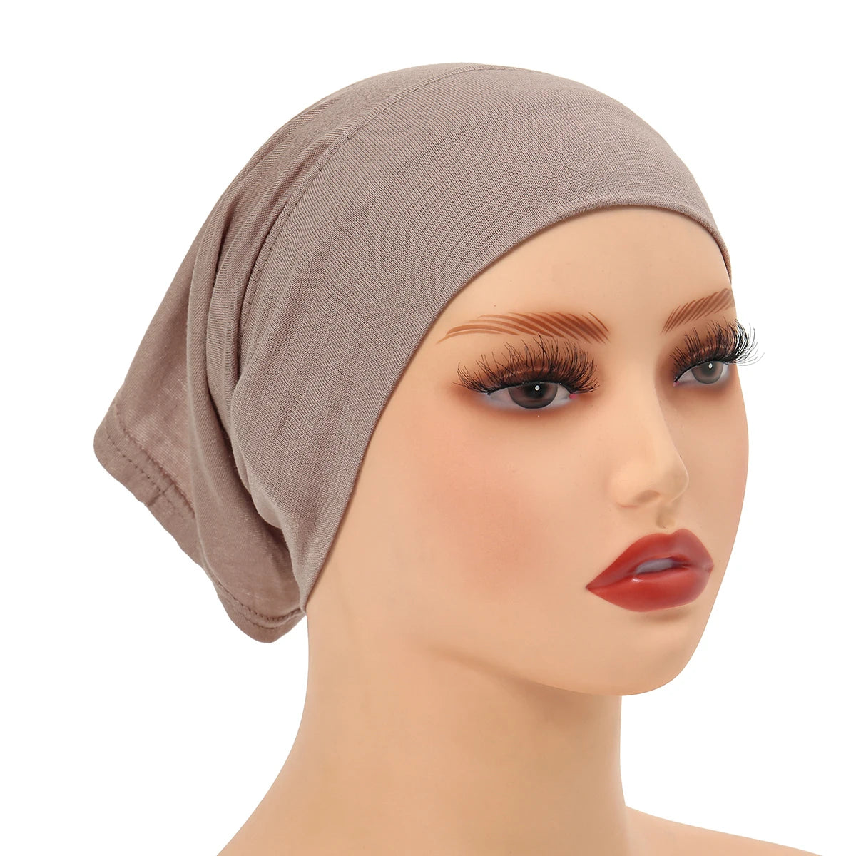 Cotton Jersey Muslim Inner Hijab Cap Solid Color Scarf Underscarf Tube Cap Breathable Sport Hijab Cap Women Underscarves