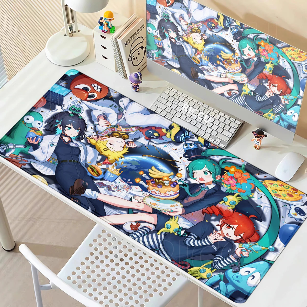 Kawaii Anime Girl Gaming Mouse Pad K-Kasane Teto Large LockEdge Mousepad XXL Computer Keyboard Desk Mat E-Sports PC Gaming Pads