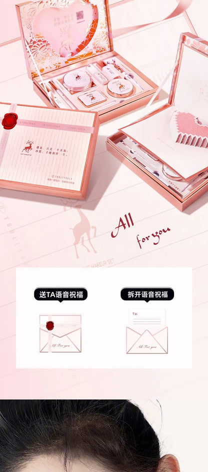 Makeup kit full professional Concealer Cushion BB Cream Lipstick Birthday Valentine's Day Gift Box Kit 10pcs
