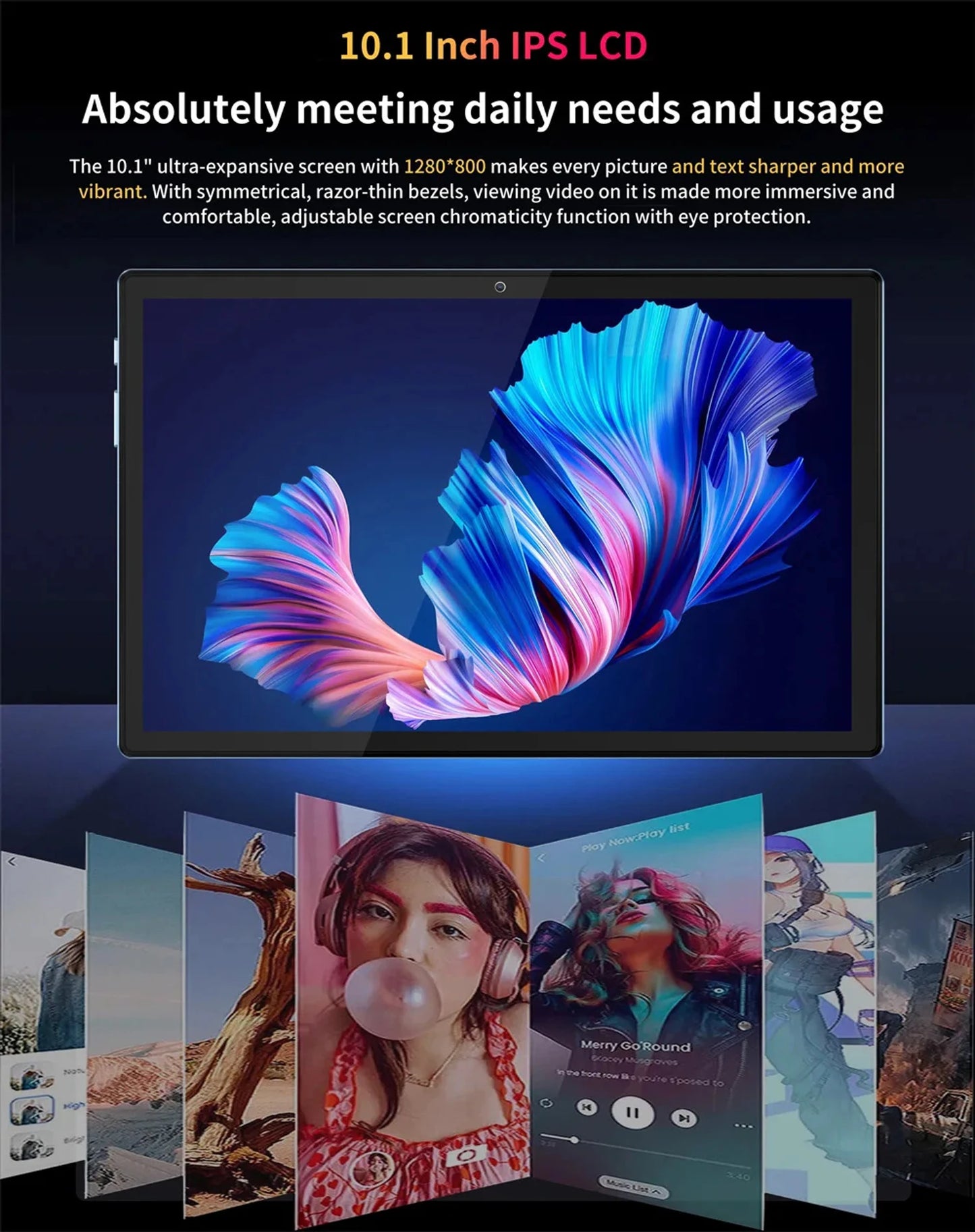 2025 Global Version Original BDF Pad Tablet 10.1 inch HD Android 11, 4GB+64GB, 5000mAh ,3G Dual SIM WiFi Tablet PC