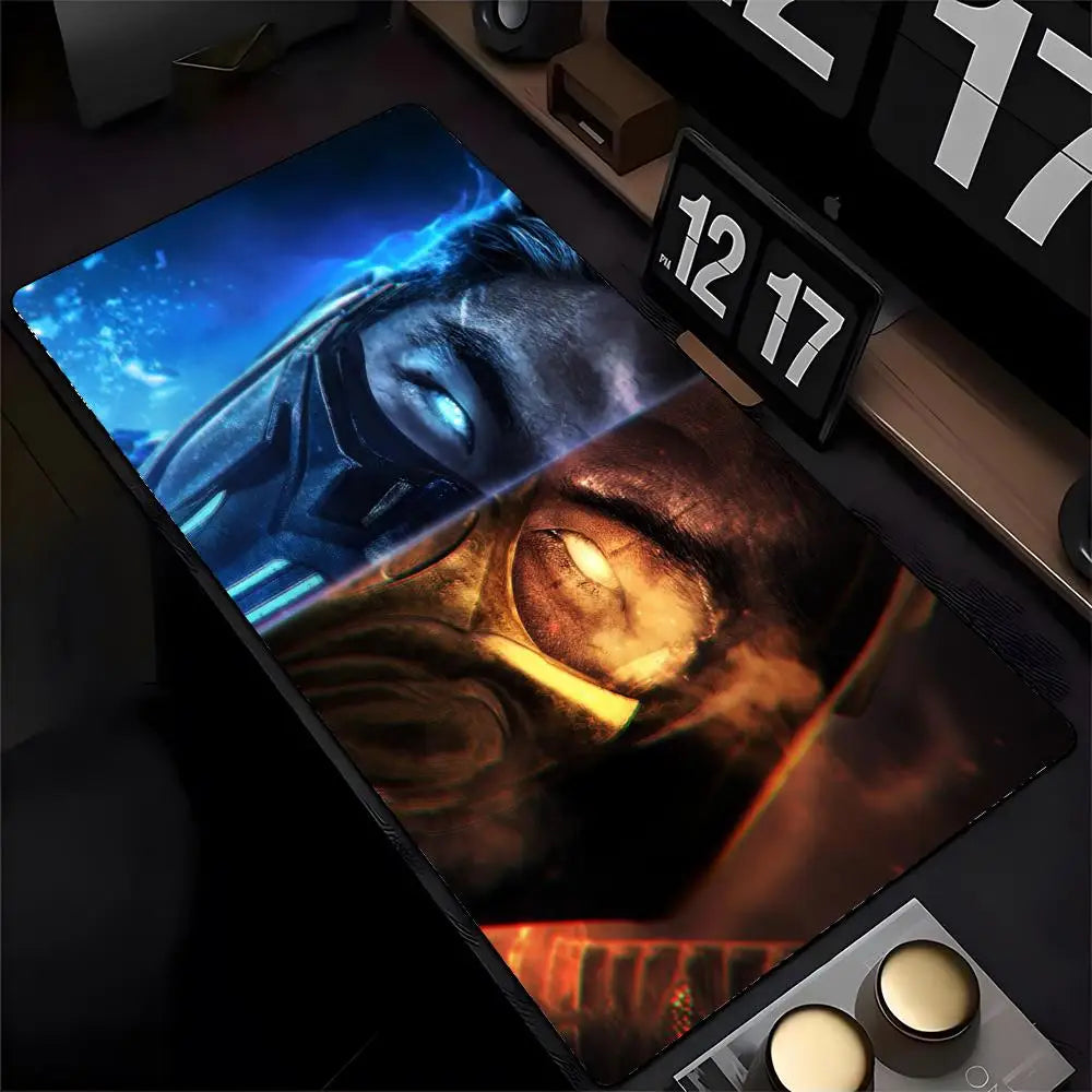 Mortal Kombat Mouse Pad Mousepad HD Printing Computer Gamers Locking Edge Non-slip Mouse Pad XXL90x40cm Keyboard PC Desk Pad