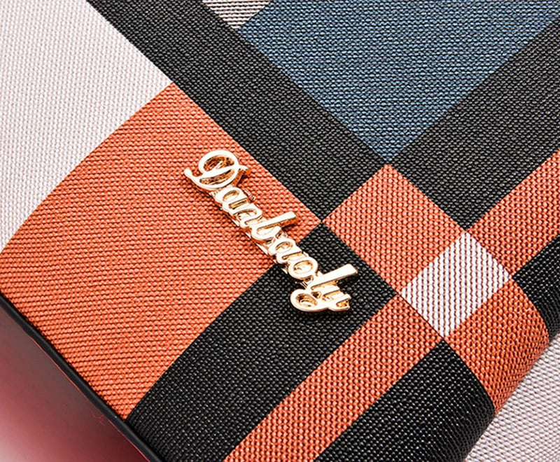 Luxury Design Messenger Bags Women PU Leather Purse and Handbags for Women Vintage Plaid Ladies Travel Crossbody Shoulder Bag