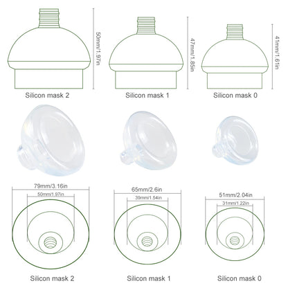 Cat Aerosol Chamber Pet Dog Portable Inhaler Spacer With Breathing Indicator Silicone Mask For Veterinary Equipment Vet Clinic