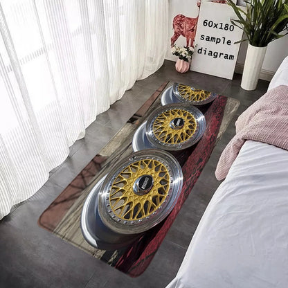 House Entrance Doormat BBS Wheel HubHallway Carpet Living Room Rugs Foot Carpets Bathroom Rug Floor Mats Non-slip Home Decor