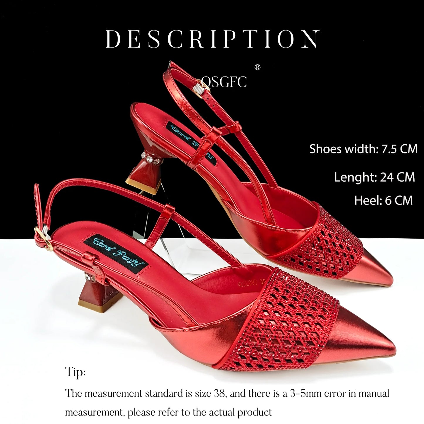 Fashion Three-Dimensional Hard Bag Sequins Decoration Lady Fashion Elegant Shoes and Bag Set Women Shoes