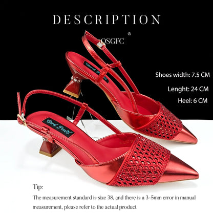 Fashion Three-Dimensional Hard Bag Sequins Decoration Lady Fashion Elegant Shoes and Bag Set Women Shoes