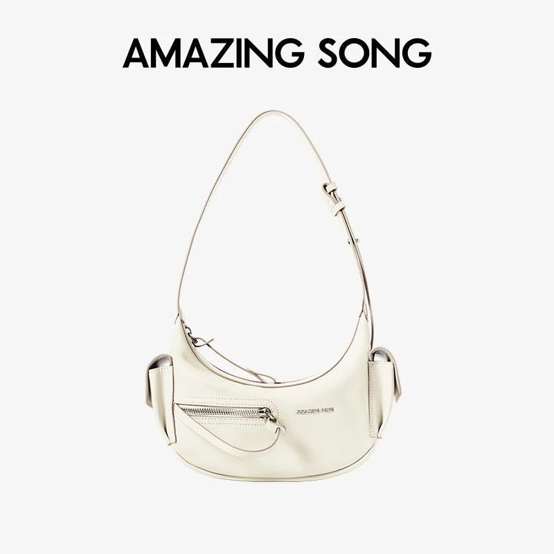 Amazing Song Liqueur Crescent Bag Small Upgraded Large Autumn Style Crossbody Women's Bag Trendy Portable