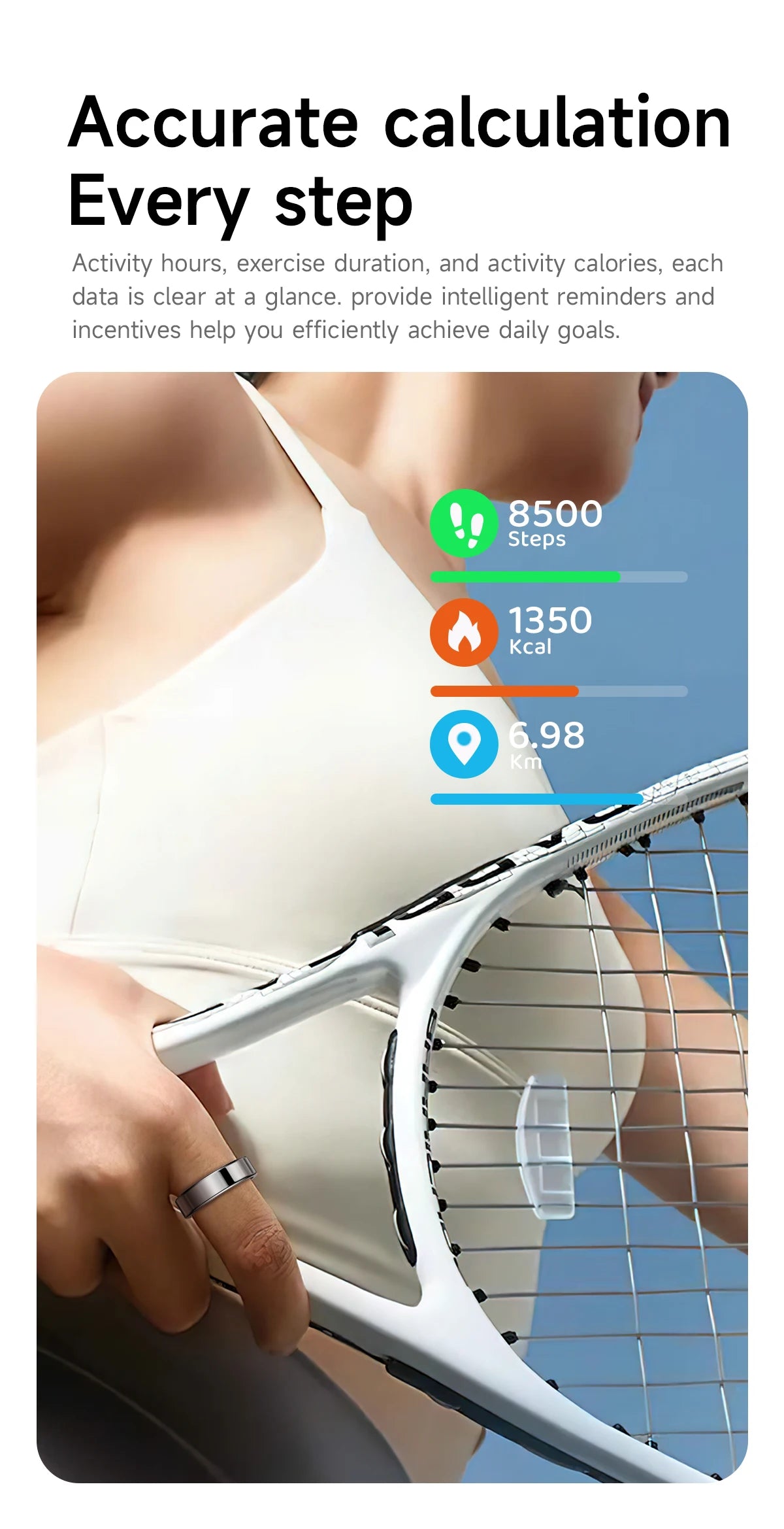 2026 New Smart Ring Heart Rate Blood Pressure Sleep Monitoring Motion Tracking IP68 Waterproof Men Women Smart Ring Holiday Gift