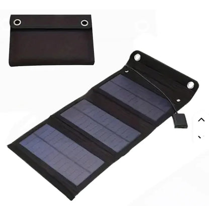 Ultra Monocrystalline Silicon Solar Panel Portable Foldable Photovoltaic Panel for Outdoor USB Charger 5V/9V for Smartphones QC