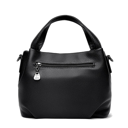 Genuine Soft PU Leather Handbags for Women Vintage Shoulder Tote Bag Luxury Designer Ladies Large Capacity Purse Bags Sac A Main