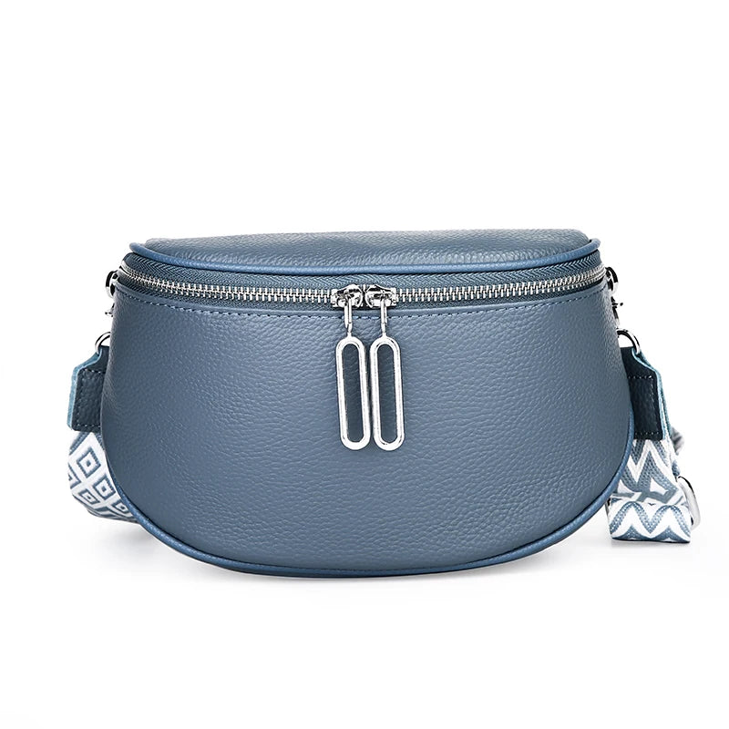 High Quality Cow Leather Women Shoulder Crossbody Bags 2023 Luxury Solid Genuine Leather Small Handbag Female Messenger Tote Sac