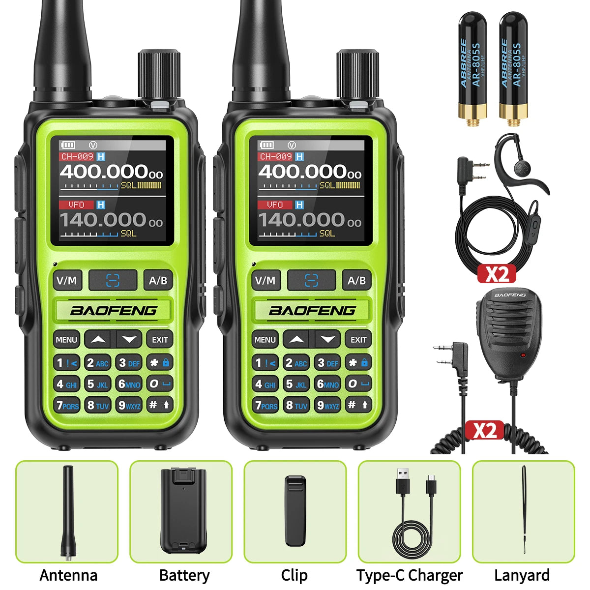 BAOFENG UV-5R Mini Walkie Talkie Multi Band｜Bluetooth Programming Wireless Copy Frequency｜999CH Portable Long Range Ham Radio