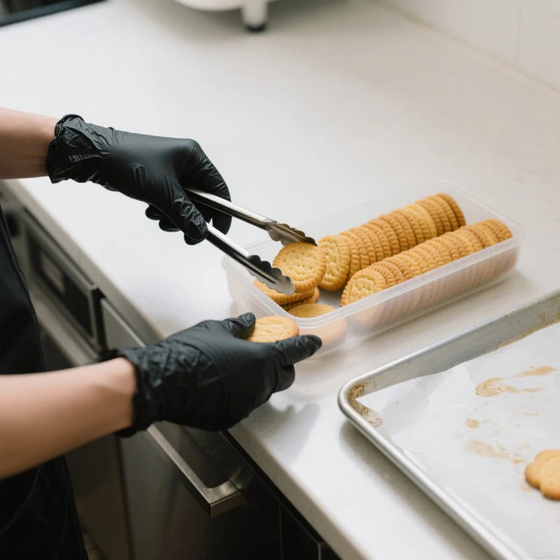 20/50/100PCS Black Nitrile Waterproof Gloves Dish Washing Kitchen Household Gloves Dog Wash Glove For Food Working Gloves