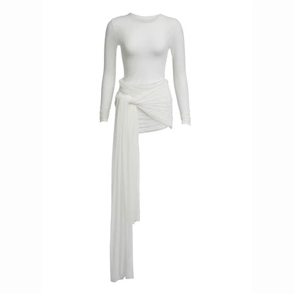 1 Piece Cover-Ups Bikinis 2026 Sexy Women Swimsuits Swimwear Female White Bikini Set Bathing Suit Swimming Suits Mesh Dress