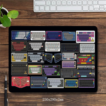 Pixel Keyboards Office Mouse Ped Computer Table Mat Mouse Mats Deskpad Desktop Accessories Big Mousepepad Computer Mat Playmat