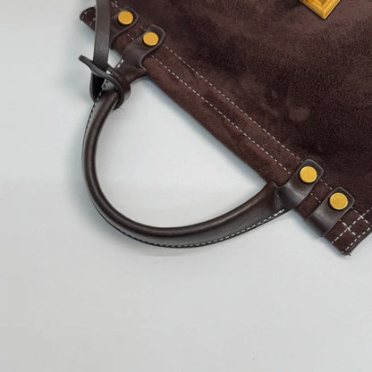 High Quality Retro Top-handle Bags For Women 2025 Winter New Designer Handbags Luxury Flap Shape PU Suede Shoulder Crossbody Bag