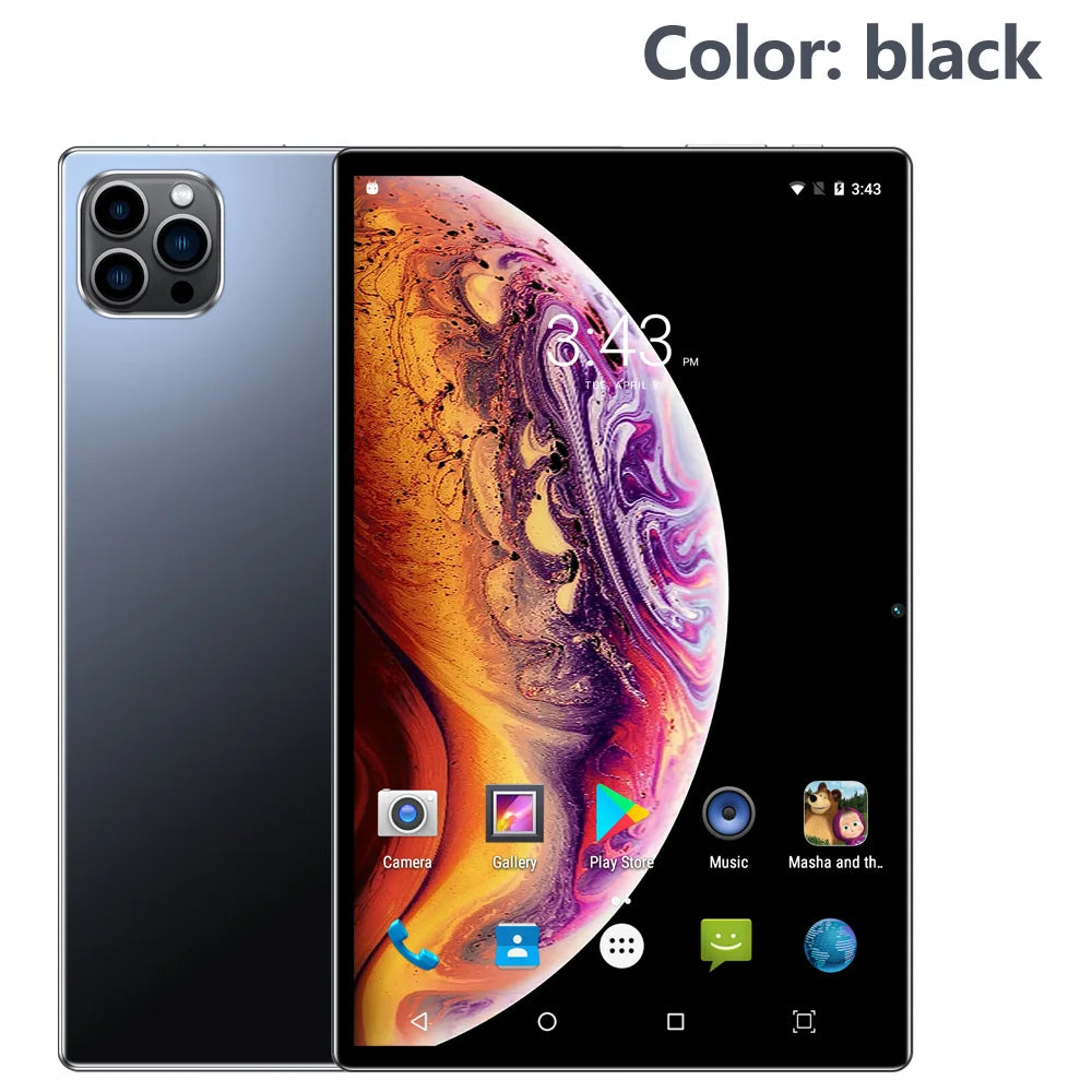 New 10.1 Inch Android Tablet Pc Google Play Octa Core Dual Cameras Dual SIM Phone Call Wifi Tablets 4GB RAM 64GB ROM