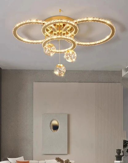 Modern Led Ceiling Lights Home Decor Pendant Light Lamps for Living Room Led Chandeliers Indoor Lighting Gold Hanging Light