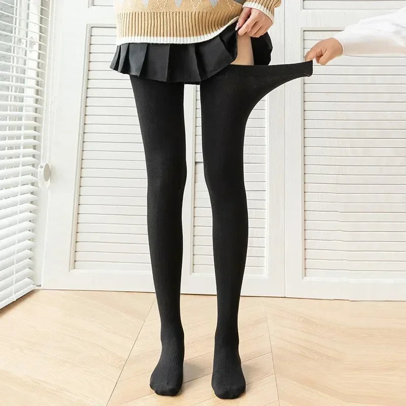 80cm Extended Over Knee High Socks Silicone Anti Slip High Tube Cotton Socks High Elasticity Loose Oversized Women's Stockings