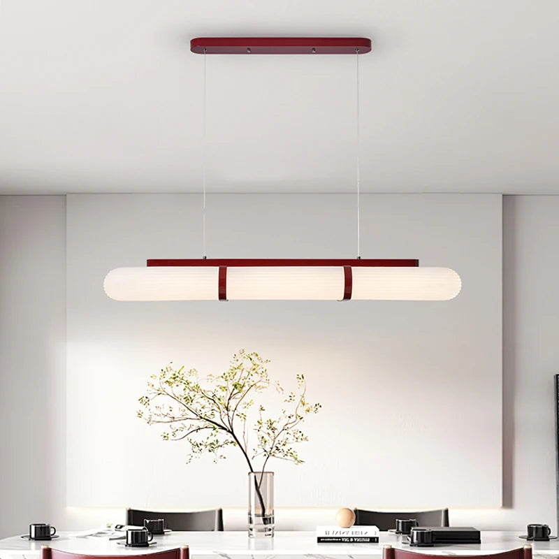 Minimalist Design LED Lights Modern Long Acrylic Ceiling Chandelier For Dining Room Kitchen Bar Luxury Home Interior Decoration