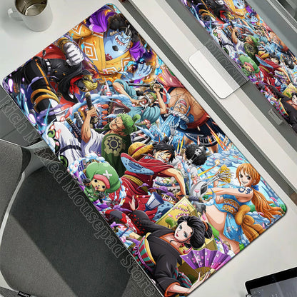 Anime Gamer Keyboard MouseMats One P-Piece Gaming Mouse Pad XXL Speed Rubber Cartoon Big Computer Desk Mat PC E-Sports Mousepad