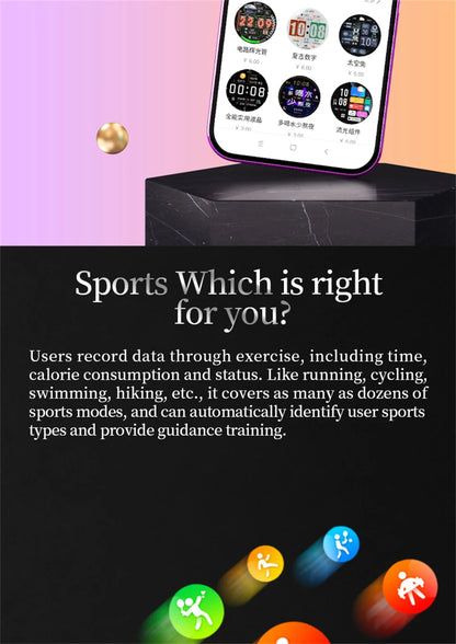 New Watch 5 Pro for Men Smart Watch Bluetooth Call Sports Fitness Men's Wristwatch Heart Rate Monitor Waterproof Smartwatch Hw12
