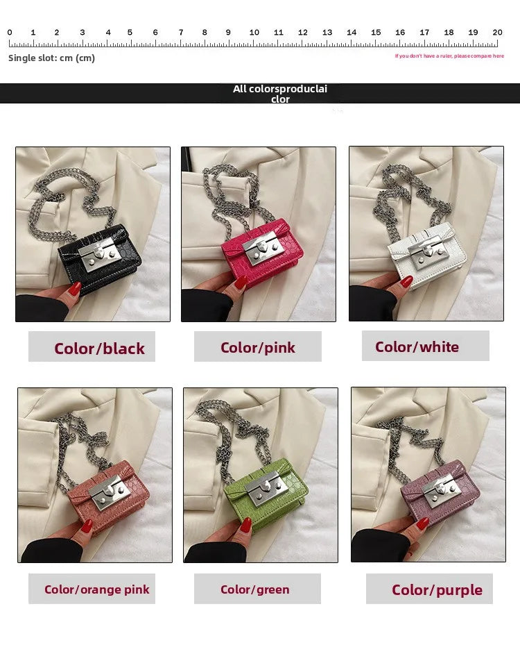 Chain Female Bag Mini Summer Crossbody Bags for Women Fashion Luxury Designer Handbag Women's 2025 Trend Woman Shoulder Purse