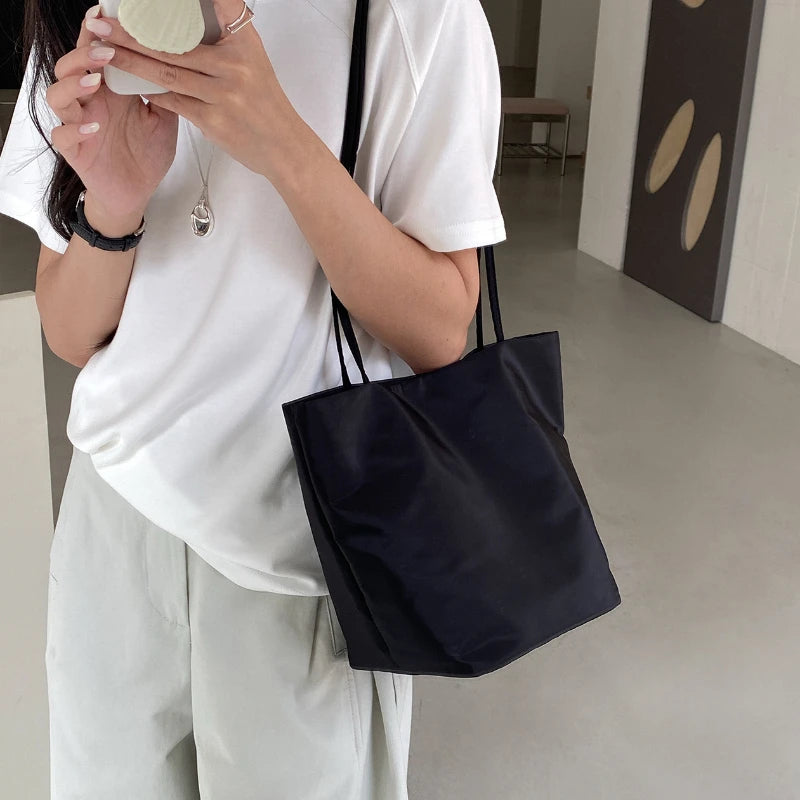 Casual Nylon Bucket Bags for Women Shoulder Bag Fashion Soft Women Bag NEW Tote Purses and Handbags Female Shopper Commuter Bags