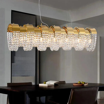 2025 New Home DecorationPendant Lights Luxury Crystal Living Room Chandelier Bedroom Pendant Lamp Ceiling Light  Indoor Lighting